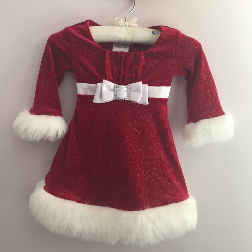 Bonnie baby Santa dress size 12M